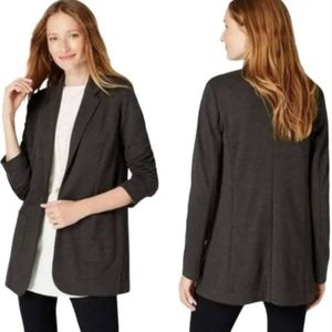 J.Jill Pointe Knit Charcoal Blazer